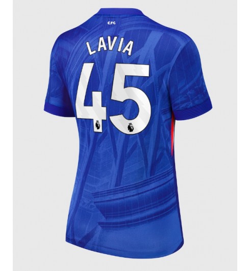 Chelsea Romeo Lavia #45 Domácí Dres pro Dámské 2025-26 Krátký Rukáv Chelsea Romeo Lavia #45 Domácí Dres pro Dámské 2025-26 Krátký Rukáv